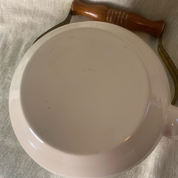 International China Company Stoneware “Heartland” Ceramic, brass and wood kettle - Picture 6 of 7